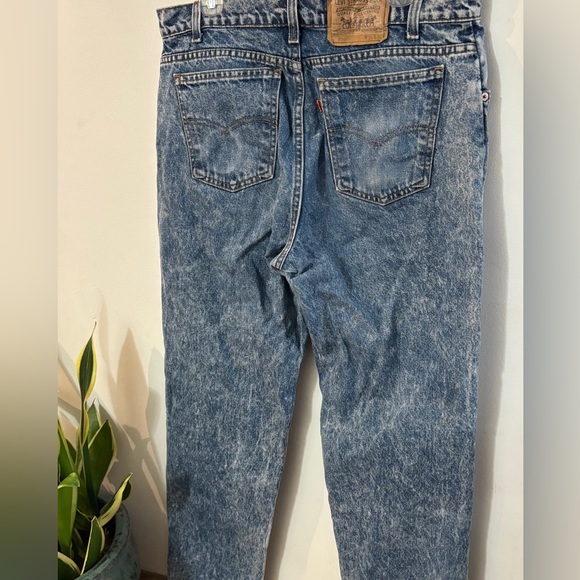 Vintage Levi’s orange tab acid washed 550 Jean strait leg  Streetwear 90’s 36x34 - Picture 6 of 6